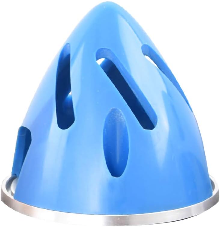 GEMFAN Aluminum Backplate Base Plastic Propeller Hold Hollow Spinner Oblique Bottom Version for Fixed Wing RC Plane Fairing (51mm,Blue)
