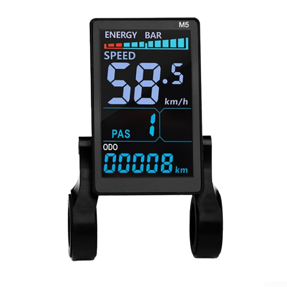 Display LCD per bicicletta elettrica, LCD-M5, 24 V-72 V, pannello strumenti per bici elettrica con protocollo OMD 2, connettore impermeabile a 5 pin, schermo a colori che mostra velocità e livello