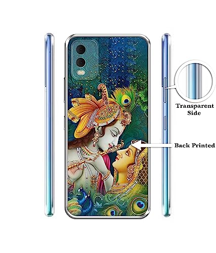 Image of Radha Kishan Love Design Printed Silicon Soft TPU Back Case Cover for Nokia C32 4G