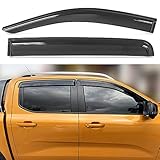 tunez® Fenstertürvisier Wetterschutz Windabweiser Kompatibel mit Next-Gen Ranger T6.2 PX.2 Baujahr 2022 2023 2024 2025 2026 2027 2028
