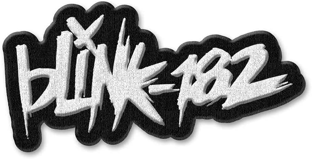 Men's Blink 182 Scratch Woven Patch Black