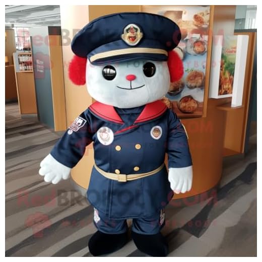 REDBROKOLY Disfraz de mascota de sushi azul marino vestido con un mameluco y broches