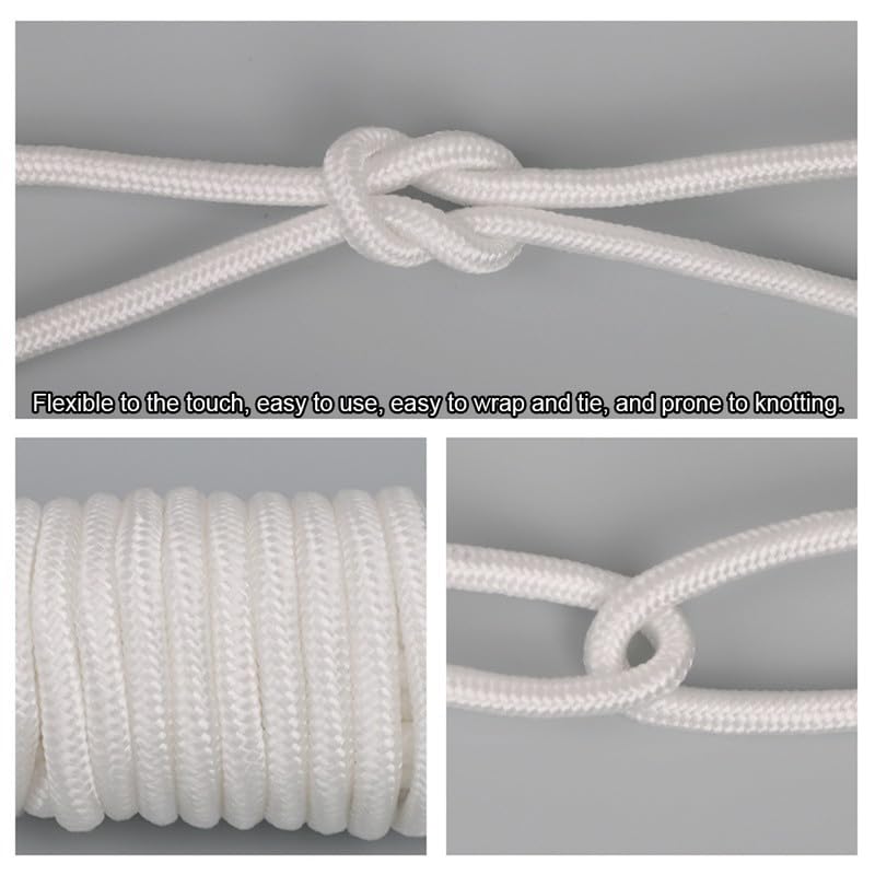 10 Meters Nylon Rope 4mm Wide Nylon Clothesline White Rope For Binding,Weaving - Image 4