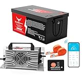 36V 100Ah Golf Cart Lithium LiFePO4 Battery, 200A BMS Grade A Cells Deep Cycle Rechargeable Battery,10000+ Cycles,Perfect for Golf Cart,Off Grid Applications