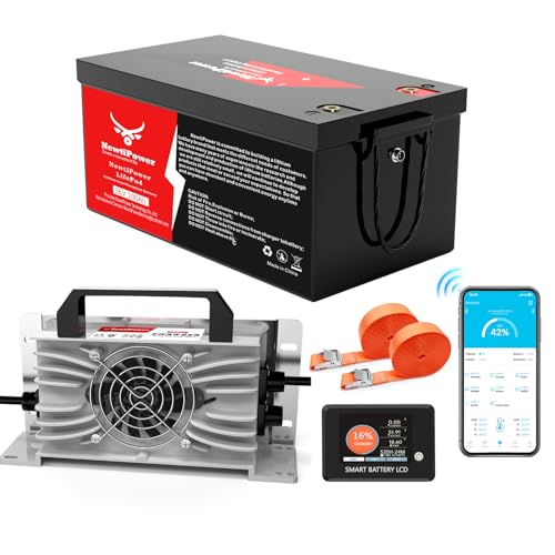 36V 100Ah Golf Cart Lithium LiFePO4 Battery, 200A BMS Grade A Cells Deep Cycle Rechargeable Battery,10000+ Cycles,Perfect for Golf Cart,Off Grid Applications