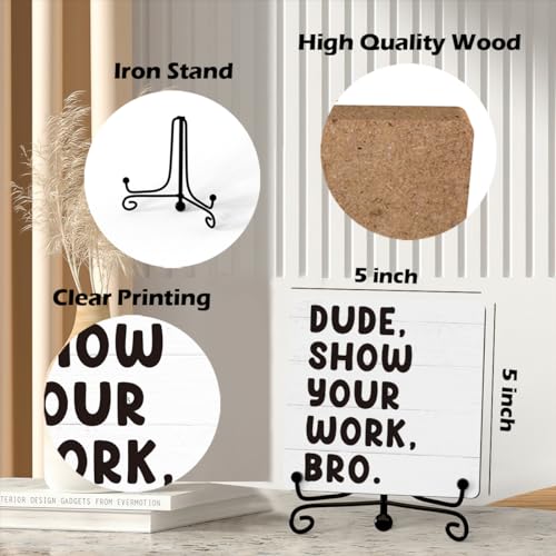 53% Off Funny Classroom Decor Wooden Plaque with Stand - Image 2