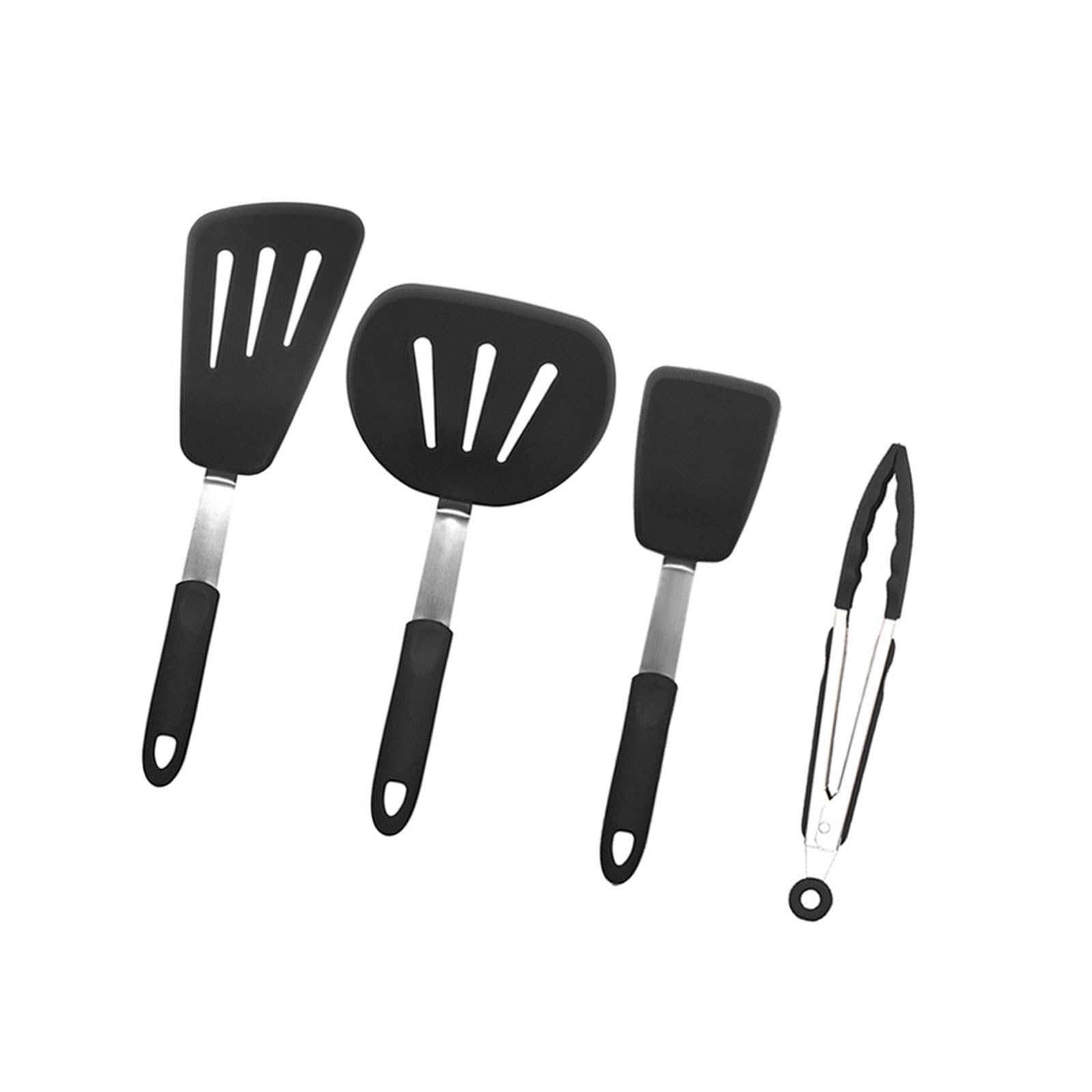 Jazuaiao Silicone Spatula Slotted Turner, for Nonstick Cookware Easy to Clean with Ergonomic Handle Kitchen Tool
