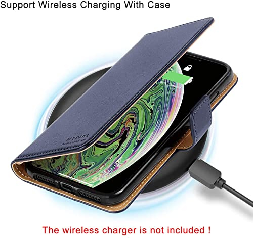 HOOMIL MagFlip Serie Cover iPhone XS Max, [Pelle