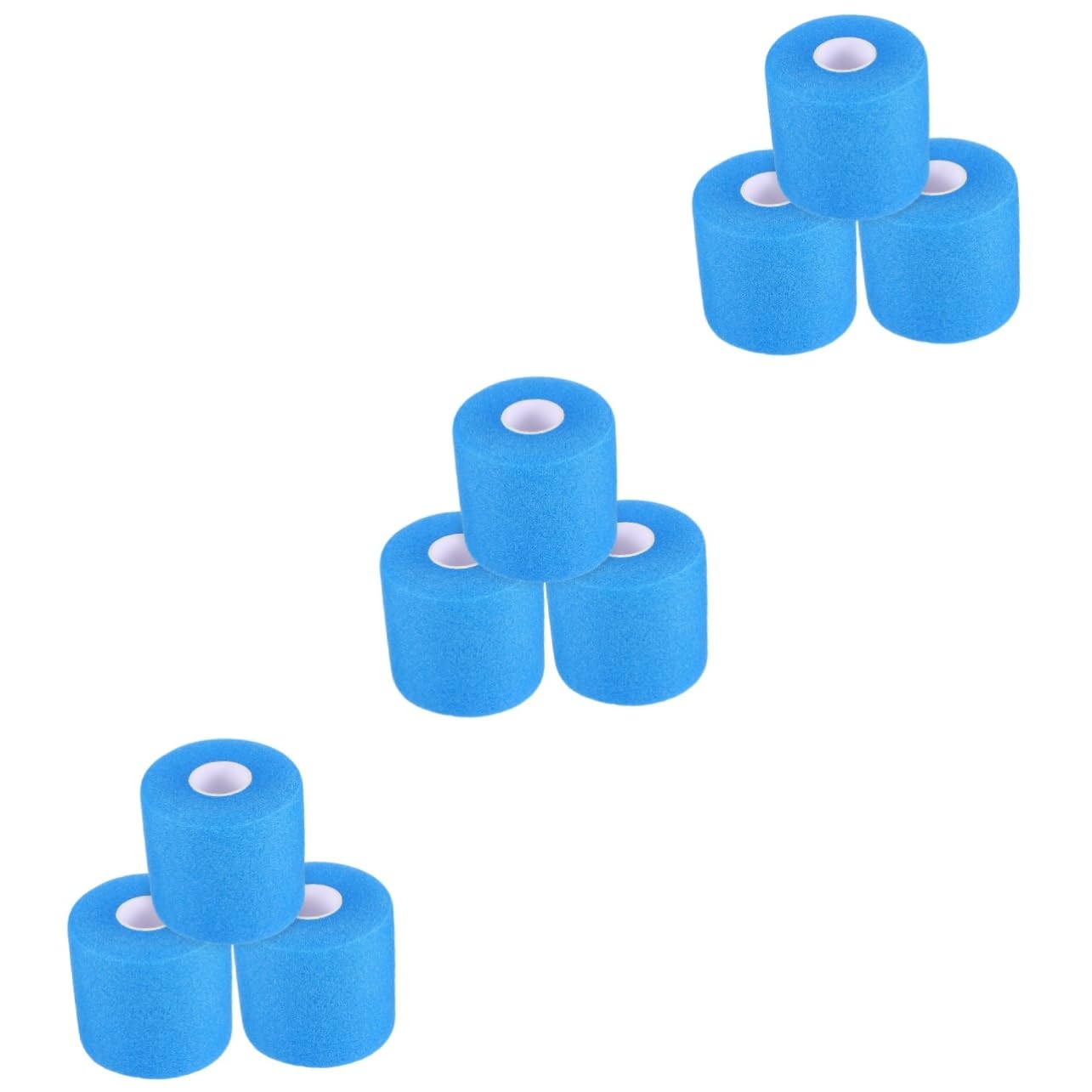 Abaodam Schutzfolien Gelenkschoner Kniebandage Elastic Band Sportbag Ausbildung Wickeln Tennis Badminton Griff Tragbare Sportbandagen Schneidbare Bandage Schwamm Blue