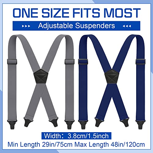 Image of Sintege 4 Pcs X Back Hidden Suspenders 1.5 Inch Heavy Duty Hiking Suspenders for Men Adjustable Under Clothing Invisible Belt