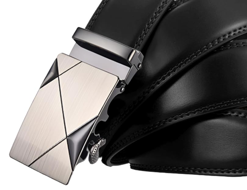 Image of WildHorn Men's Genuine Leather Belt for Men| Premium Auto-Lock Buckle | Adjustable up to 48 inch | Formal & Casual Wear | Micro-Adjust Fit | Stylish Gift Box Included