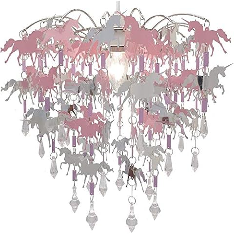 Deco Express Unicorn Chandelier for Girls Cover