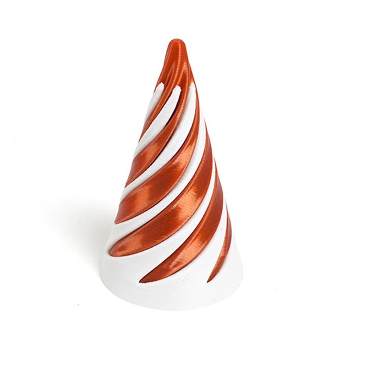 Fryskyo Red Spiral Cone Fidget Toy, Of Stress & Anxiety 3D Printed Spiral Cone Toy, Pyramid Passthrough Sculpture, For Home Office Desk Decoration And Gifts(Red)