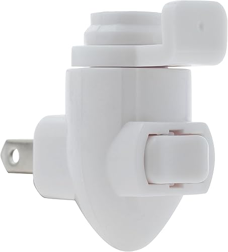 Miniatura 2 de Módulo de luz nocturna enchufable, plástico blanco, ideal para hacer tus propias luces nocturnas decorativas, paquete de 10