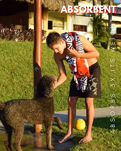 Eccosophy Bundle Of 2 Large 71X35 Inch Microfiber Beach Towels With Travel Pouch. Designed To Keep You Sand Free And Comfortable. #TOP7