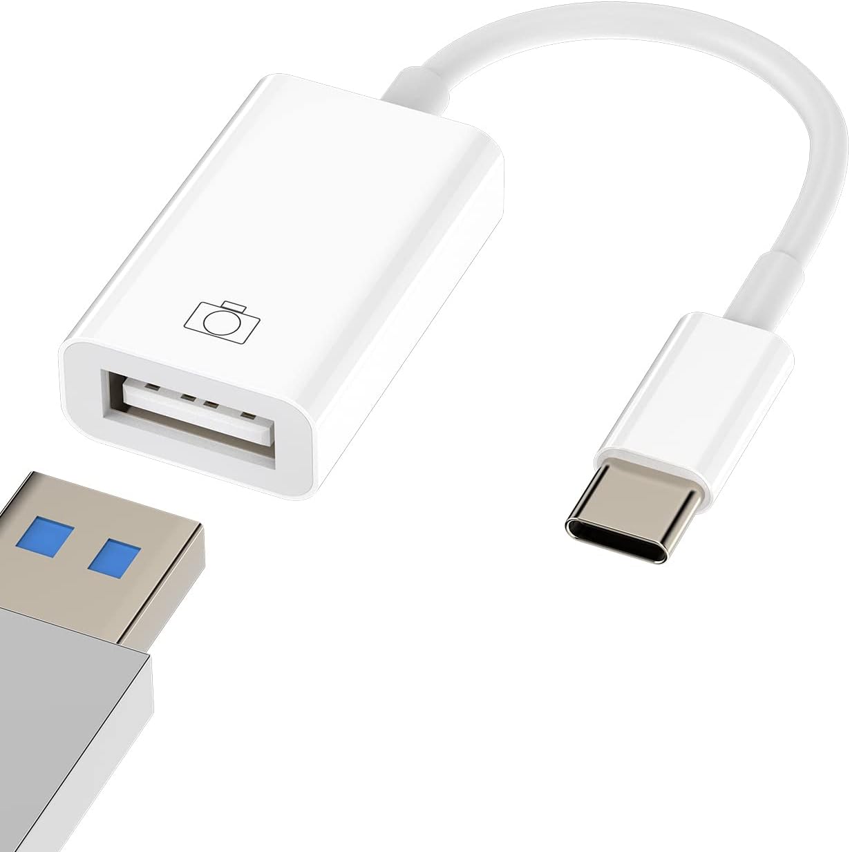 USB-C to USB A Adapter 3.0 OTG Cable Accessories Type Thunderbolt Port Mouse Hub for Galaxy S23 Ultra Note10 Plus S10 LG Pixel MacBook Apple IPhone15 Pro Max Plus ipad 10、Air4/5、Mini6、Pro 12.9
