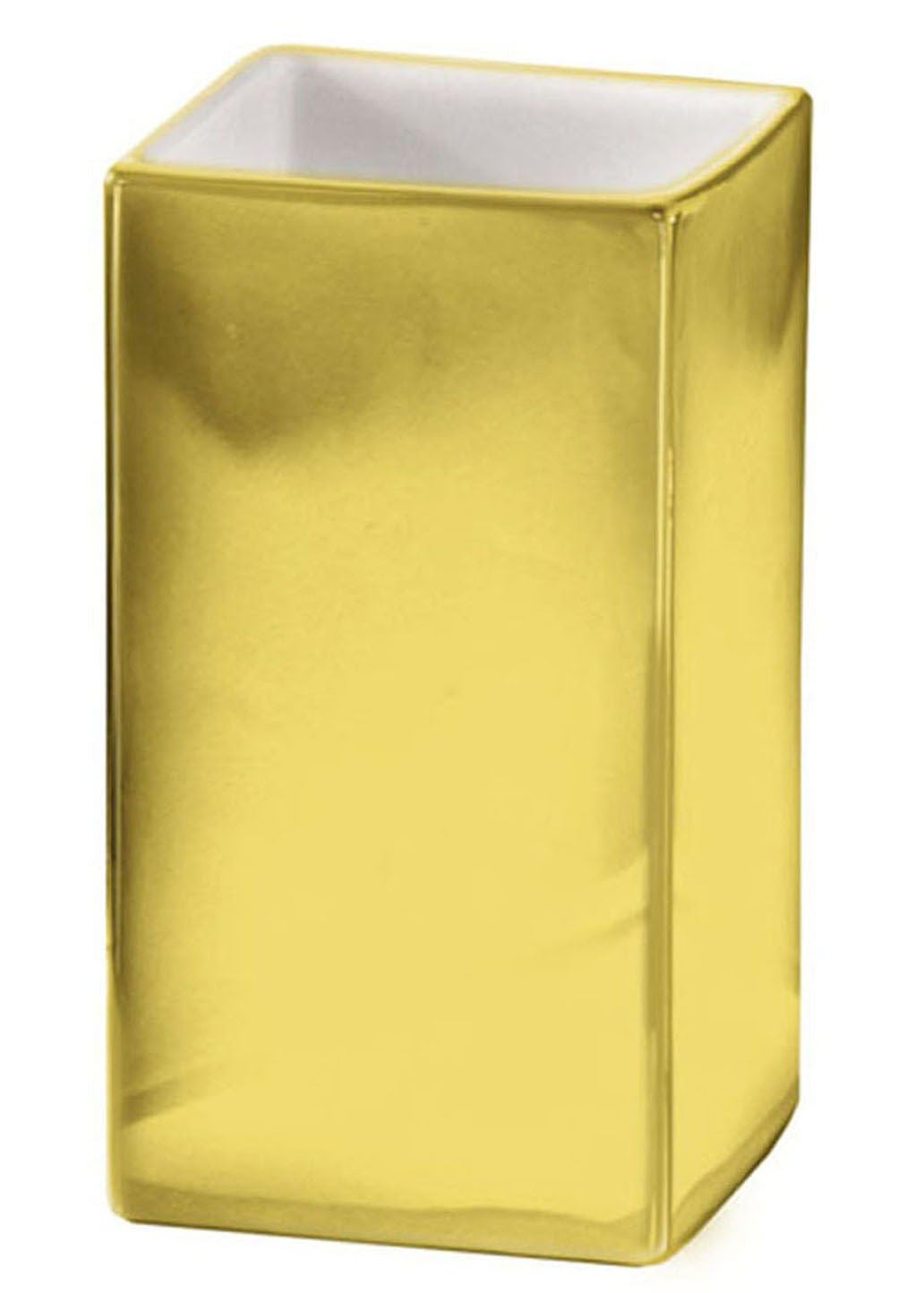 Kleine Wolke Glamour Bathroom Tumbler, Gold Porcelain