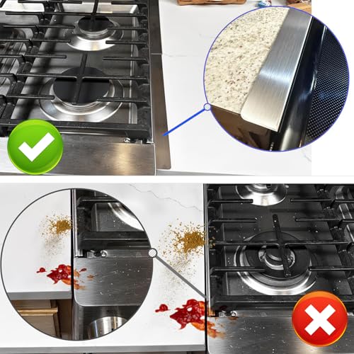 Couvre-Joints de Cuisine en Acier Inoxydable Anti-Dérapage - 6