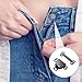 Yuomeaz 12 Sets Hook and Eye Closures for Clothing, Black Metal Sewing Hook and Eye, Replacement Trouser Clasps for Pants and Clothing
