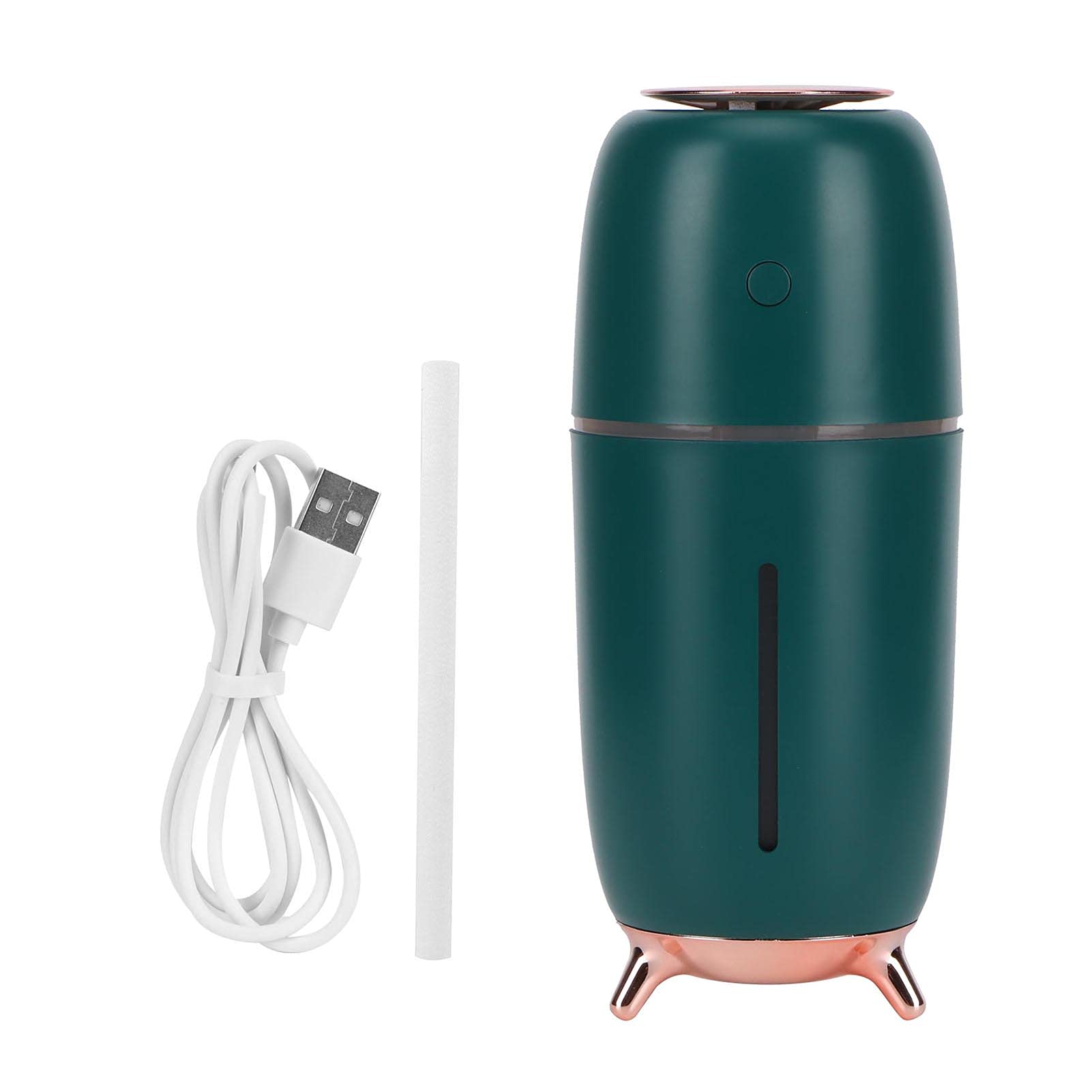 Inteligentny nawilżacz natryskowy USB z funkcją nawilżania powietrza za pomocą lampki nocnej do samochodu biurowego (Zielony)