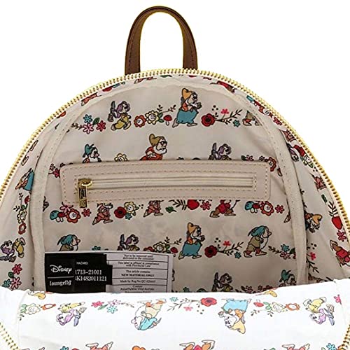 Loungefly Disney Snow White and Seven Dwarfs Multi Scene Womens Double Strap Shoulder Bag Purse - Image 4
