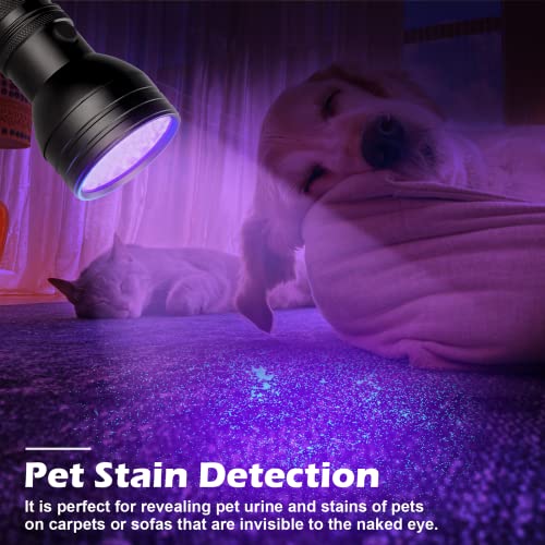 Folksmate USYMYP-UV51-2 2-Pack Uv Flashlight Black Light, 51 Led 395Nm Ultraviolet Flashlight Blacklight, Pet Urine Detector Light thumb #4