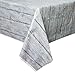 Rustic Wood Plastic Tablecloth, 108
