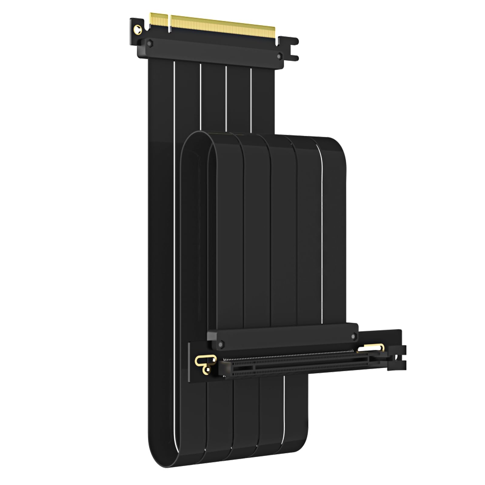 GLOTRENDS 600mm PCIe 4.0 X16ライザケーブル 垂直90度 GPU マウント用 PCI-E Gen4対応 32GB/s速度