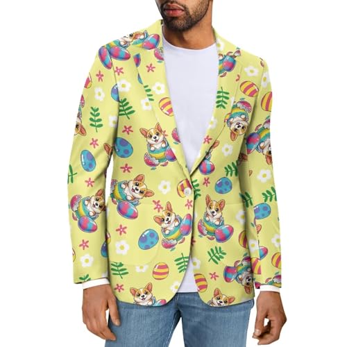 Belidome Men‘s Slim Fit One Button Suit Blazer Jacket Casual Party Sport Coat Size XS-5XL Lightweight Comfy