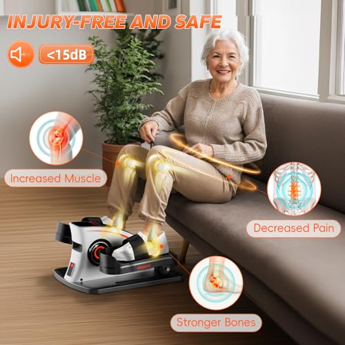 Fousae Under Desk Elliptical Exercise Machine, Ellipse Leg Exerciser As Seen On Tv With 15 Adjustable Speeds thumb #2
