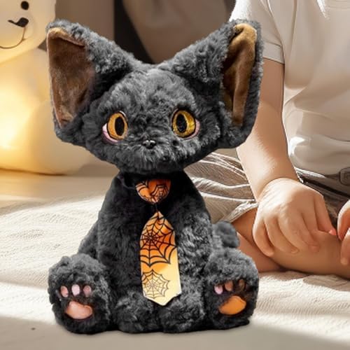 Aoyitaf 猫 の ぬ い ぐ る み 、 猫 の ぬ い ぐ る み | 猫 の ぬ い ぐ る み11.8 イ ン チ の ハ ロ ウ ィ ン 猫 人 形 - か わ い い ぬ い ぐ る み の 装 飾 、 眠 り の 友 、 男 の 子 と 女 の 子 の た め の デ ス ク ト ッ プ 飾 り [3]