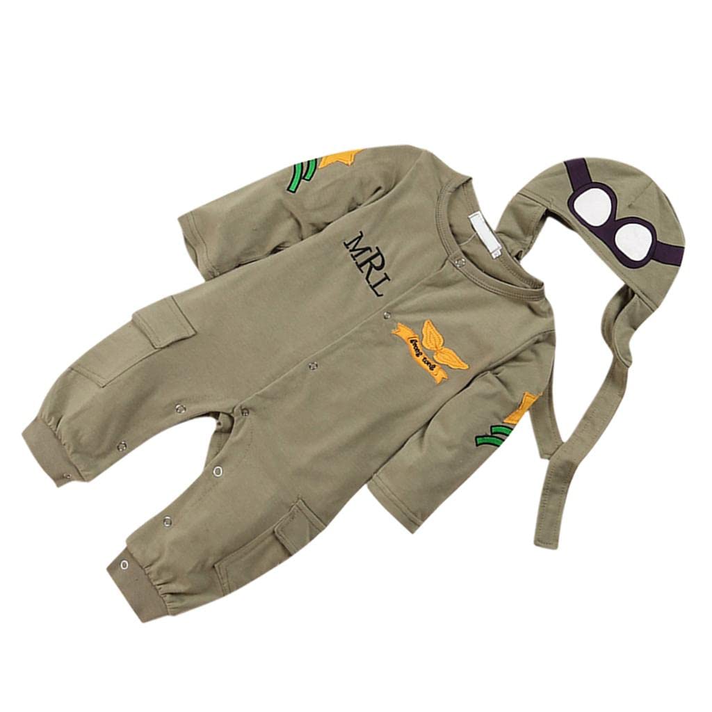 Tuta Pagliaccetto Abbigliamento Layette Maniche Decorate Stile Aeronautico Adatto per Fotografia Neonati Festa Compleanno, come descritto, 100