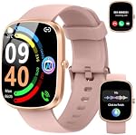 AI Smart Watch pour les hommes femmes, 1.91" HD Smartwatch avec moniteur de fréquence cardiaque/dormeur/Pedomètre/Calories, 110+ Montre de fitness sportive, IP68 Tracker d'activité imperméable pour Android/iOS(Pink)