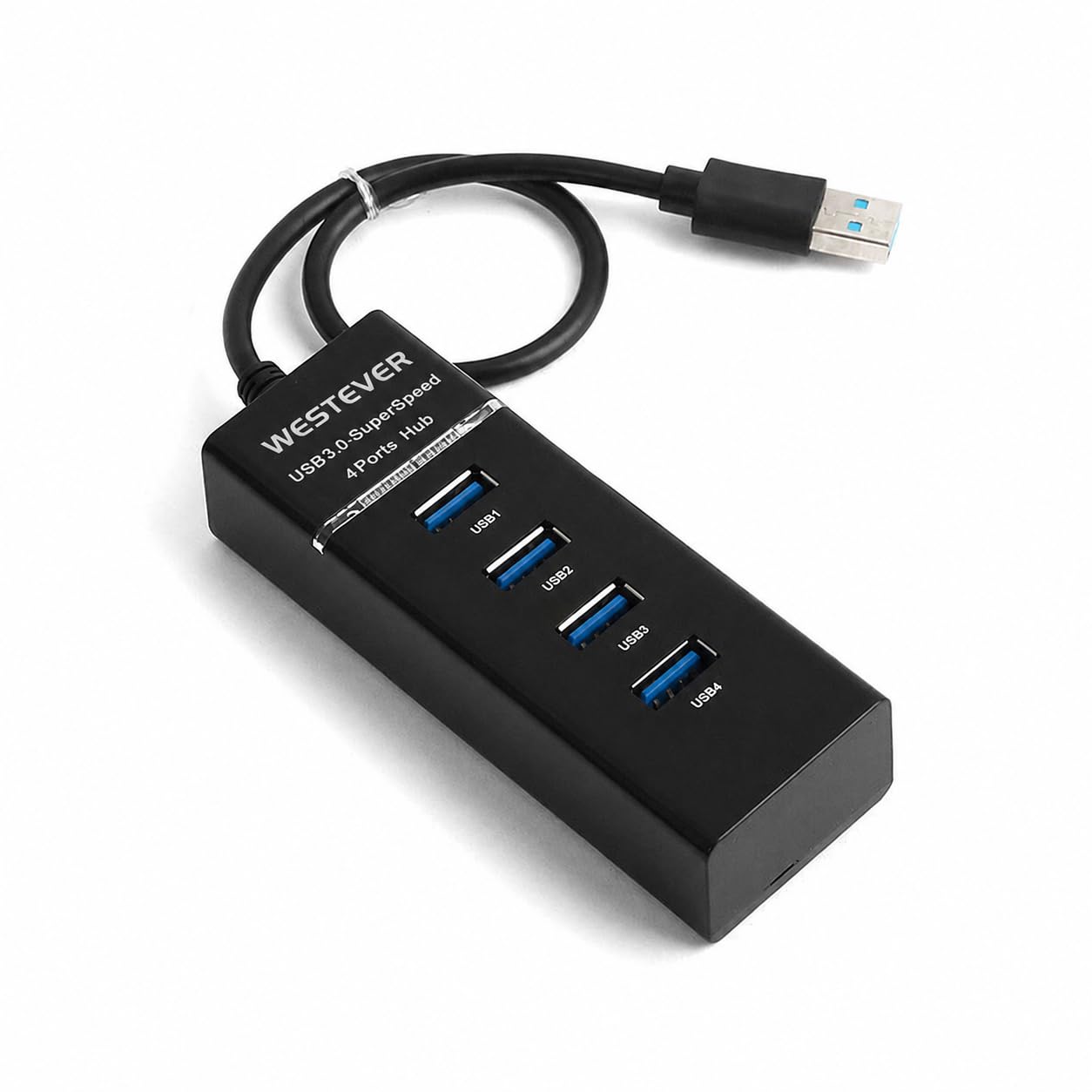 4-in-1 USB C & USB A HUB with USB 3.0 5Gbps High-Speed Port & Dual USB 2.0, Multiport USB Adapter with Smart Chip, Plug & Play, Aluminum Build| Universal for Laptop (4in1-USB-Black)-image-41