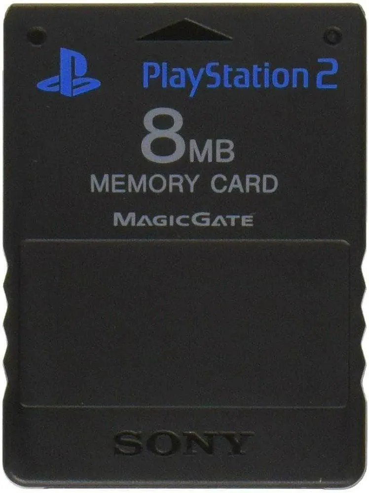Amazon.com: PlayStation 2 8MB Memory Card (Black) : Video Games