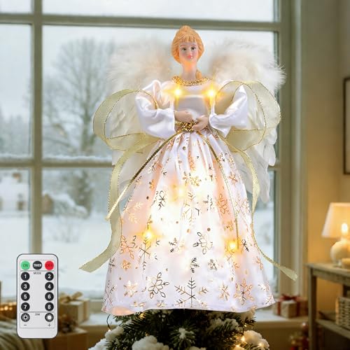 Lomffy Weihnachtsengel Baumspitze, 12.6 Zoll Engel...