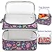 FlowFly Double Decker Cooler Insulated Lunch Bag Large Tote for Boys, Girls, Men, Women, With Adjustable Strap (Purple-Unicorn)