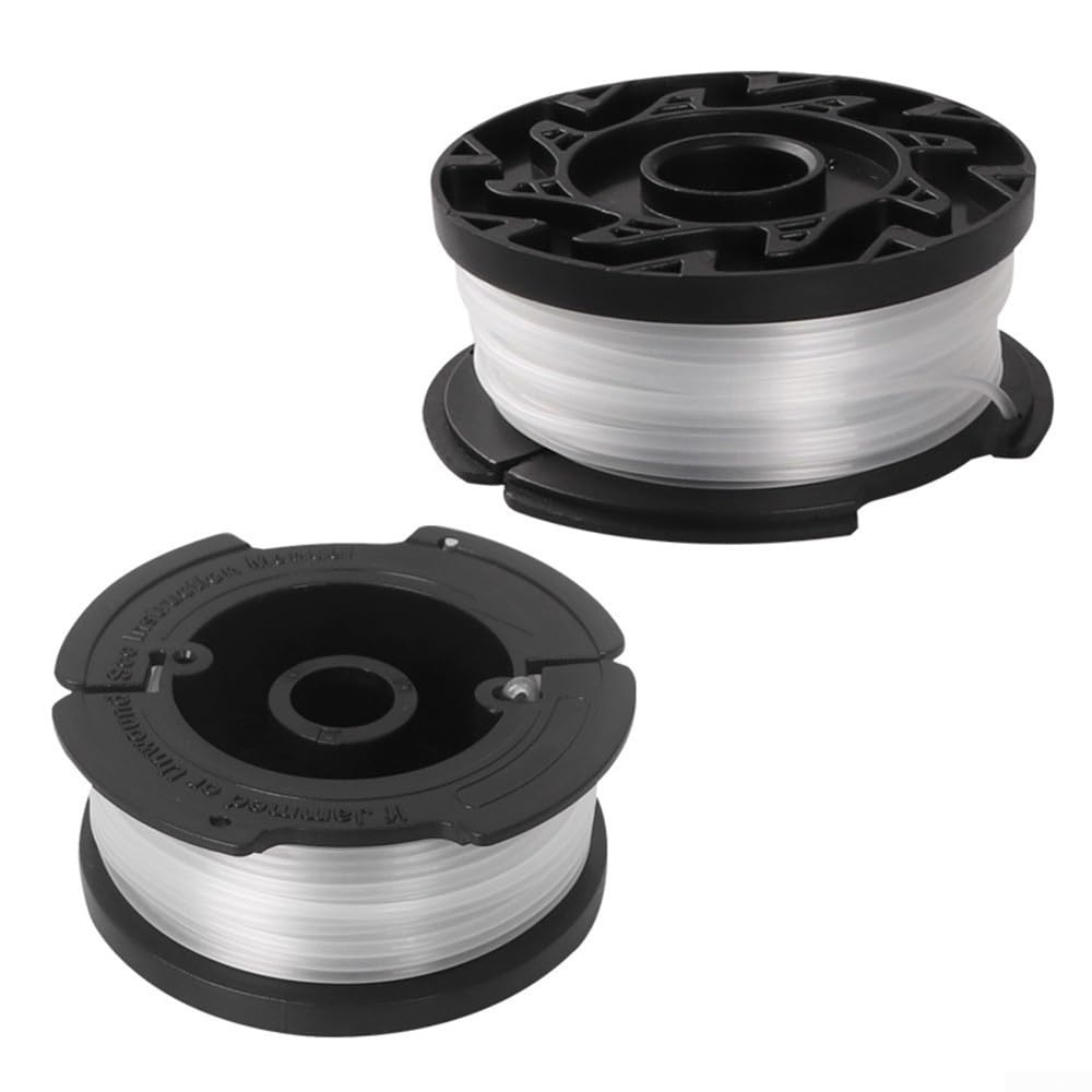 Bobine de Rechange pour Fil de débroussailleuse, Bobine et Fil de Rechange à Alimentation Automatique for modèles de Coupe-Bordures Black & Decker, Lot de 3