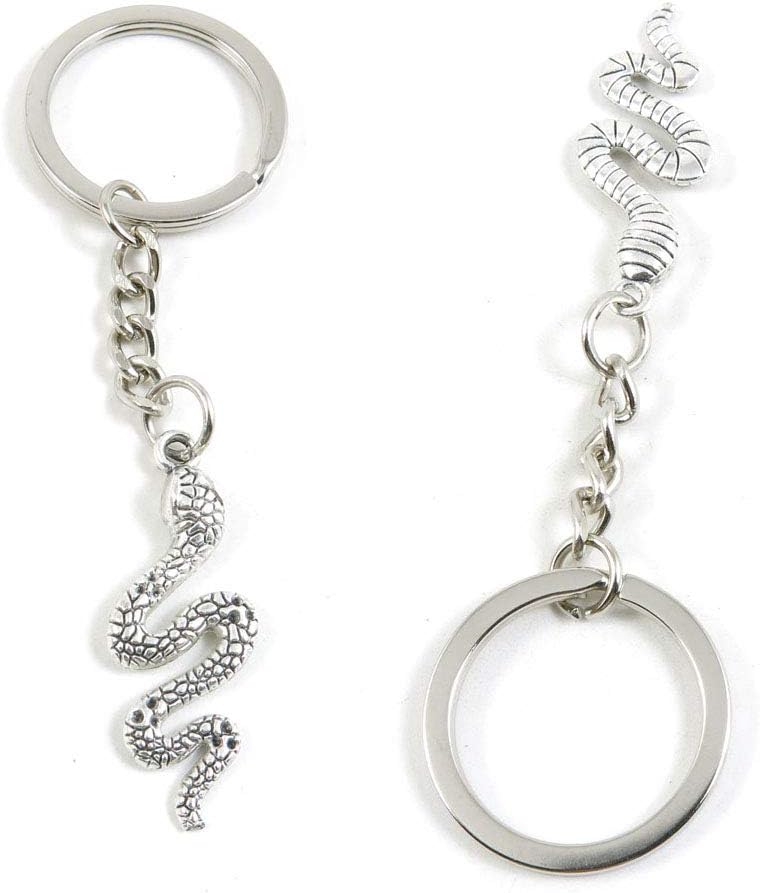100 Pieces Keyring Keychain Wholesale Suppliers Jewelry Clasps M8IT8V Snake