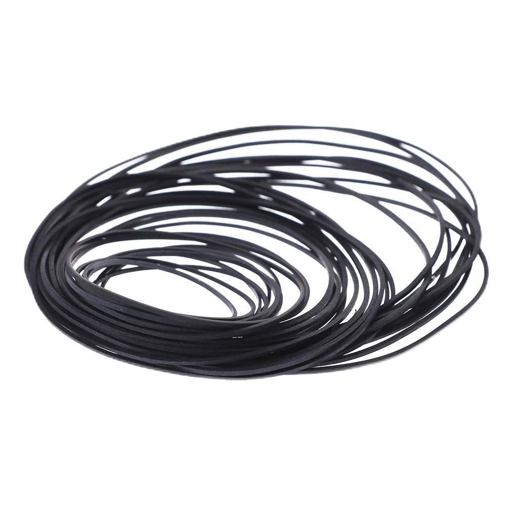 Elnwnnkc 30pcs Mix Tape Rubber Tape Recorder Turntable Strap Belt for CD-ROM Video Machines 1x1