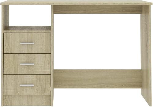 Miniatura 5 de Escritorio de oficina de 43 x 20 x 30 pulgadas, escritorio de computadora con escritorios de trabajo de almacenamiento para mesa de oficina en casa,