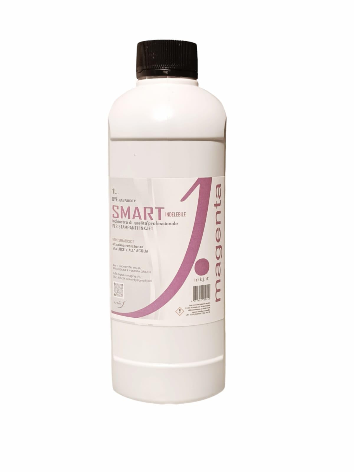 inchiostro ink-j 4 flaconi da 1 litro per canon G tank-epson ecotank-hp smart tank brother gankecotank,bk-m-y-c, pulisce gli ugelli in fase di stampa. Non secca le testine. Made in Italy