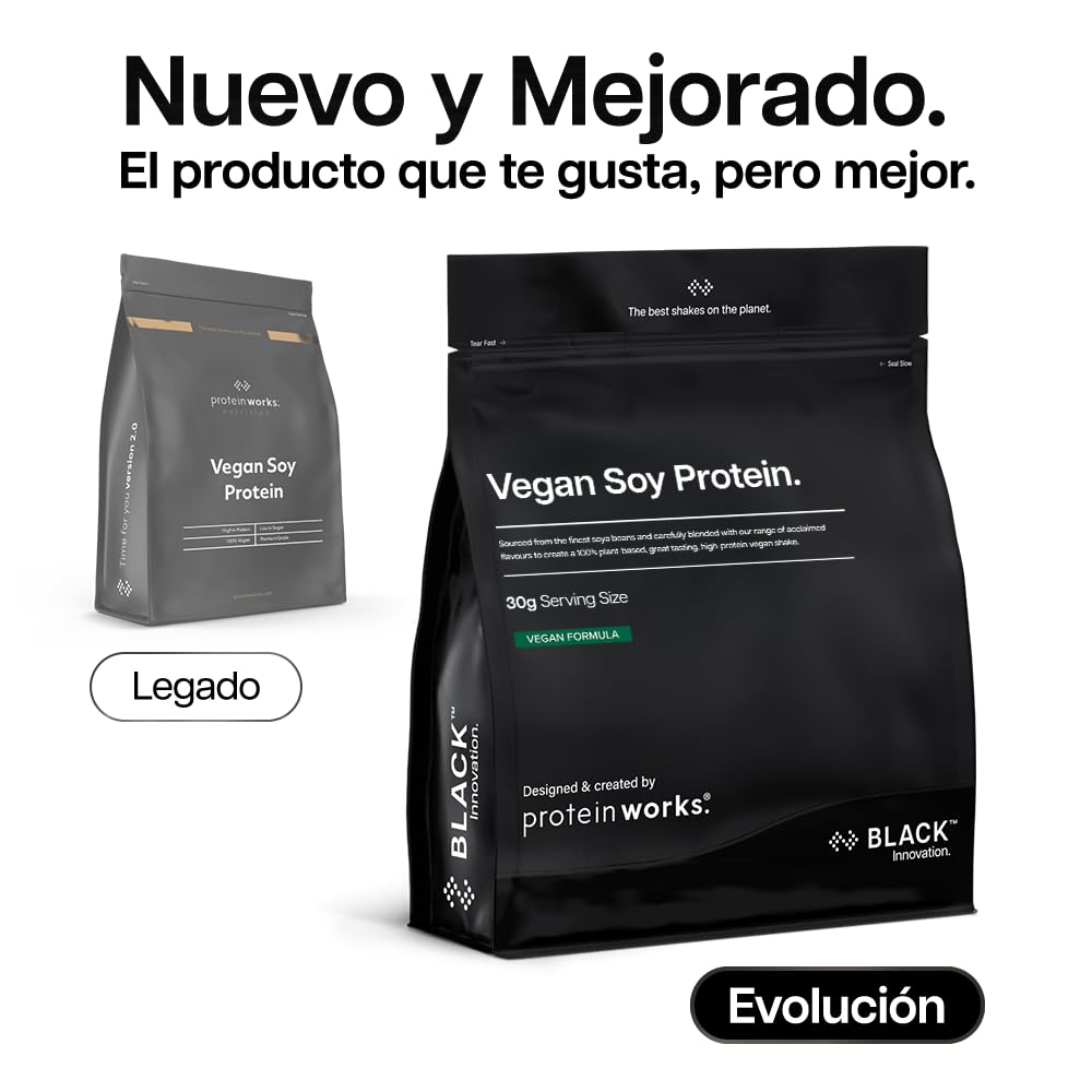 Proteína De Soja 90 (Aislado) | Chocolate Suave | 100% Vegano | Procedente De Fuentes Sostenibles | Bajo En Grasas | THE PROTEIN WORKS | 1kg