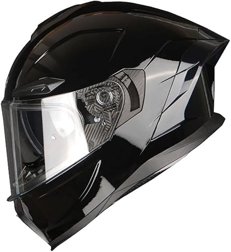 Miniatura 8 de 1Storm - Casco de cara completa para moto, certificado DOT para adultos, bicicleta urbana, doble visera, protección solar interior, antivaho,