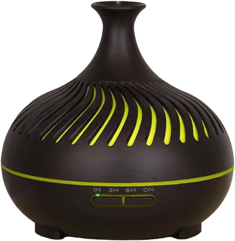 550ml Essential Oil Diffuser, Premium 5 in 1 Ultrasonic Aromatherapy Scented Oil-Diffuser Vaporizer Humidifier, Timer and Auto-Off, 7 LED Light Colors
