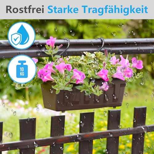 Yogopro S Haken, 20 Stück Edelstahl Haken zum Einhängen für Küche, Bad, Schrank, Garten