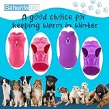 Sahunfri 2 Stück Hundepullover Kleine Katzen Hunde, Warme Weiche Fleecepullover Hundepullover für Kleine Katzen und Hunde mit Leine(Rose+Purple, M)