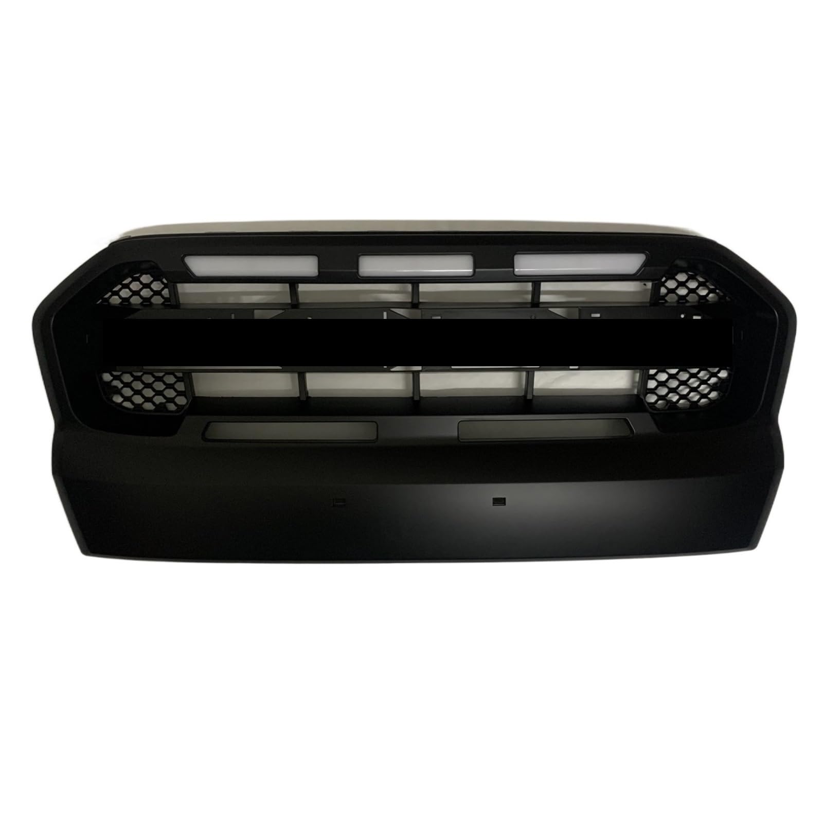 Parrillas compatibles con Ranger T7 Raptor Wildtrak MK3 Grill XL XLT 2015 2016 2017 2018 Cubierta de Parrilla Delantera Parrillas(Red ROFD Amber LED)
