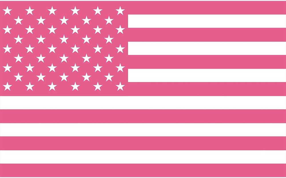 Custom Pink America Flag Design Your Image for University Dormitories Living Rooms Bedrooms Clubs Decoration Tapestry Banner, 2x3 FT