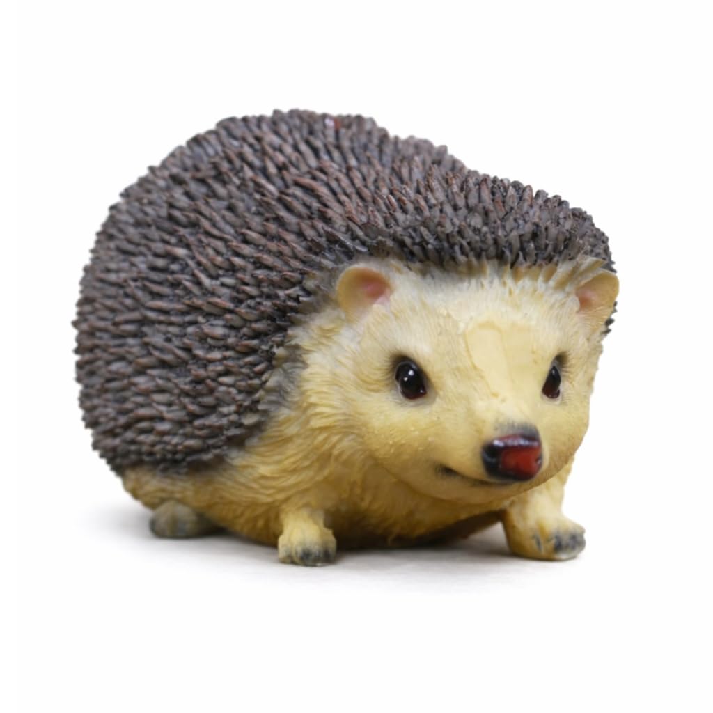 Lifelike Hedgehog Ornament Figurine Home & Garden Nature Realistic Wildlife Cute Animal Decor